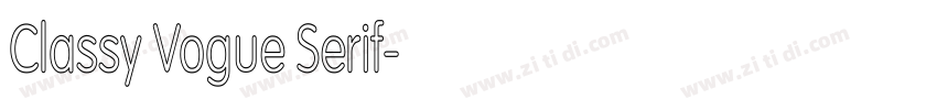 Classy Vogue Serif字体转换